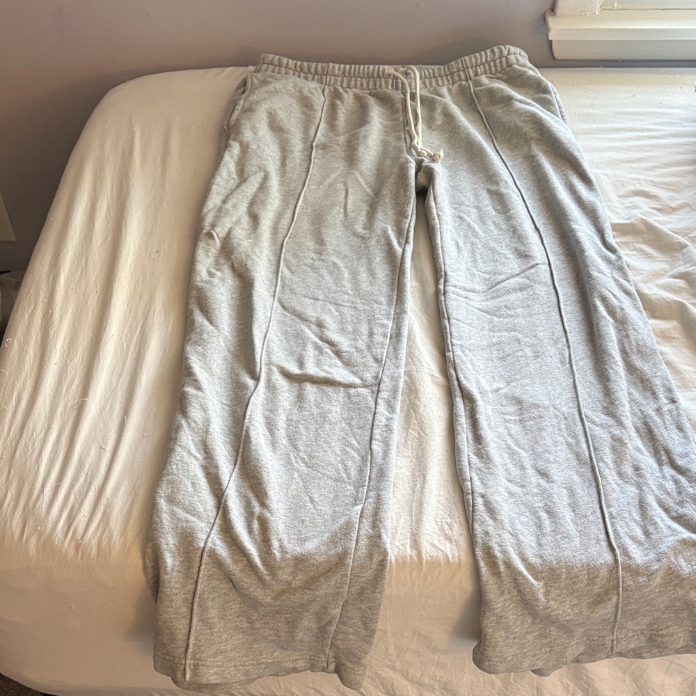 Aerie Light Gray Cozy Drawstring Sweatpants